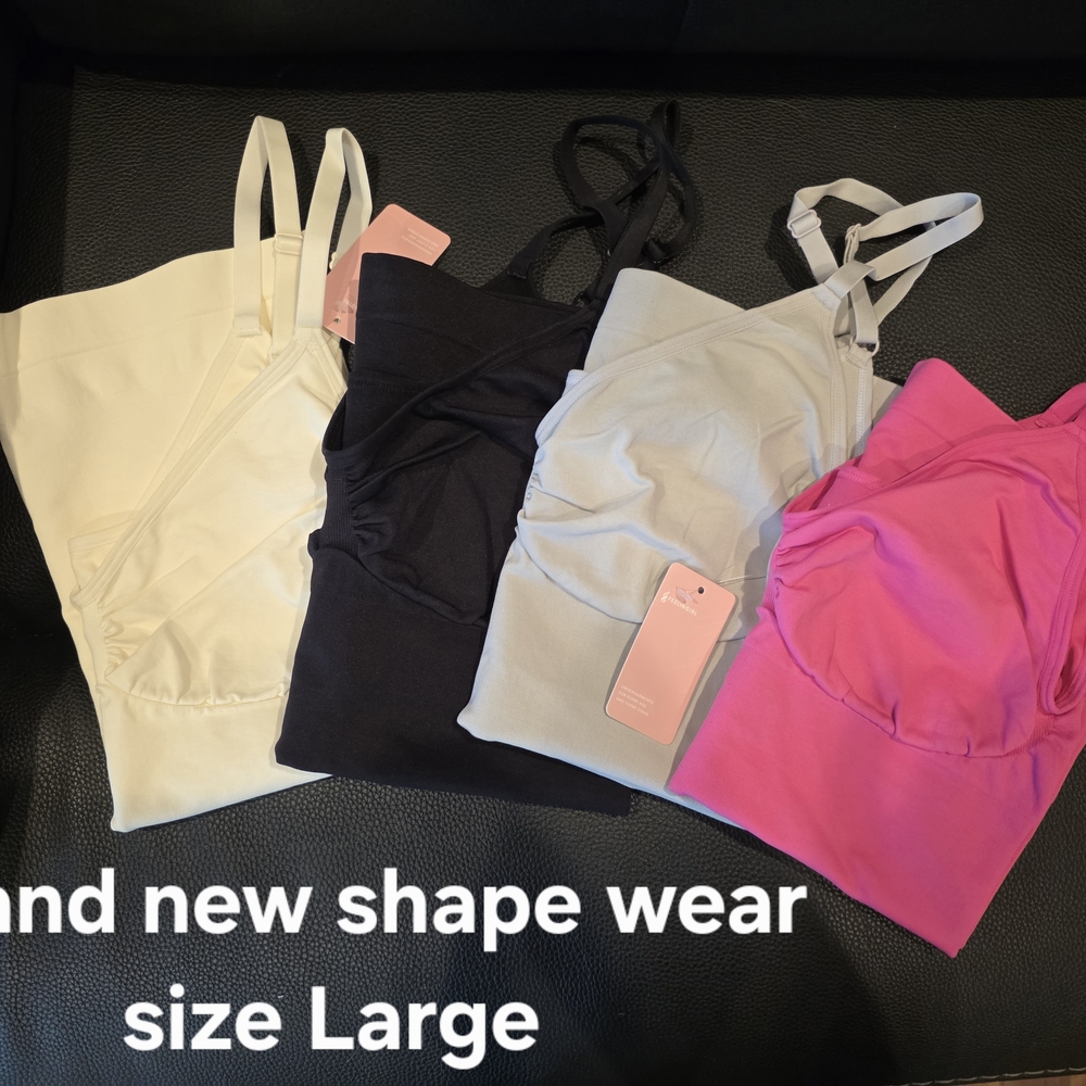 Women’s Stretch Bralette Tank - Pink, Black, Ivory, Light Gray